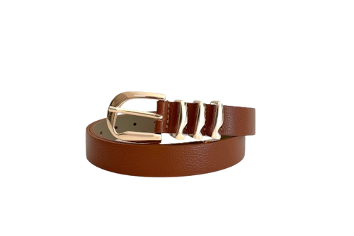 Tan- Triple Loop Belt