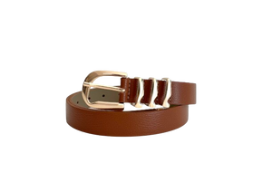 Tan- Triple Loop Belt