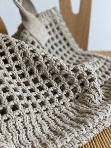 Beige - Tote Crochet Bag