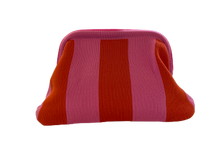 Load image into Gallery viewer, Pink and Red - Striped Crochet Bag