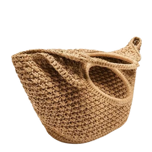 Eco Bucket Straw Bag