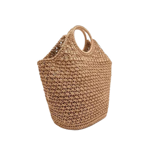 Eco Bucket Straw Bag