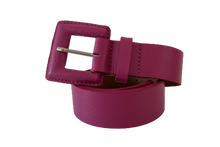 Load image into Gallery viewer, Burnt Pink Genuine Leather Belt- Square Buckle